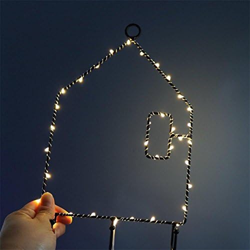 Night Light Creative Hanger LED Lights Battery Operated Home Bedroom Wall Decor For Kids Children Girls Gift , E