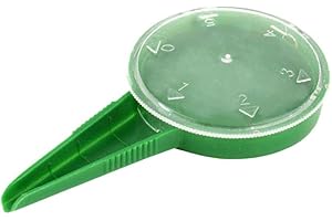 BOWTONG Sembradora de semillas, ajustable, de mano, para jardín, flores, hierba, sembradora, herramienta de jardinería