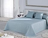 Colcha Piqué Colcha Bouti Piqué JVR Happy Azul Cama 135 + 2 Fundas de Cojín