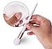CDC® 10Pcs Unicorn Design Handle Shape Makeup Brushes Tools Set White Hair Synthetic Foundation Brush Eyeshadow Blusher with Diamond Bag