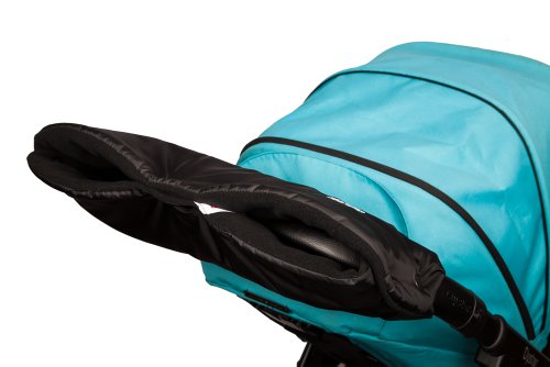 Deluxe Baby Pushchair/Pram/Stroller Hand Warmer Muff - Black / Black