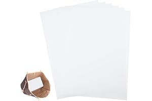 PH PandaHall 6pcs 20x30cm Shaper de Base de Sac à Main Rectangulaire en Plastique, Fond de Sac pour Sac à Main Fourre-tout Bourse, Blanc