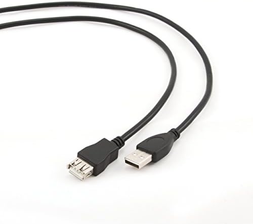 Quantum Tech USB Extension Cable – 5 Metres, 500 cm, Male, Black
