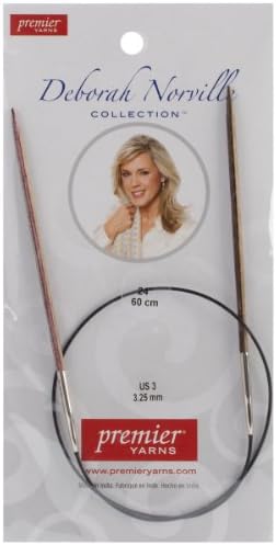 Premier Yarns Fixed Circular Knitting Needles 24"-Size 3/3.25mm, 3/3.25 mm