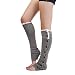 Produktbild 1 Paar Damen Spitzenbesatz Strick Stiefel Socken Beinstulpen Strumpfhosen Kniestrümpfe mit extra dicker Grau