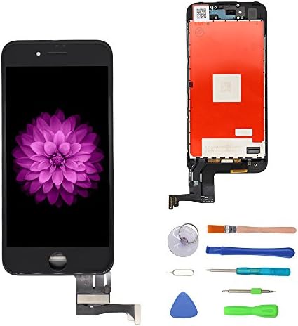 Replacement LCD Display Touch Screen Complete Assembly for iPhone 7 11.9 cm with Tool Kit Black