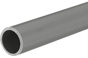 QUARKZMAN Tube Rigide en PVC Tube Rond 21mm ID 25mm OD 33cm de Long Gris Clair pour Manchon de Câble de Conduite d'Eau