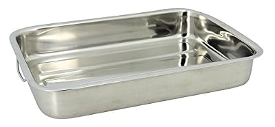 TheKitchenette 4615222 Plat Rectangle Inox, 40 cm