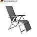 Produktbild Dreams4Home Relaxsessel 'Santo XV', Stuhl, Liegestuhl, Gartenstuhl, Klappstuhl, Klappsessel, Multipositionssessel, Hochlehner, Terrassenstuhl, Balkonstuhl, Gartensessel, (B/H/T) ca. 90 x 61 x 111 cm, Garten, in silber/anthrazit