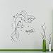 Produktbild ljradj New Ariel Mermaid Vinyl Sticker Princess Flounder Sebastian Cartoons Wall Home Kids Girl Boy Nursery Art Decor Mural red 58 x 74 cm