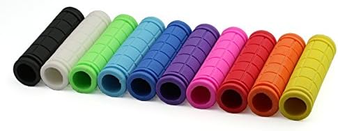 Soft Grips MTB Bicycle Soft Rubber Grips Handle Bar Grips for BMX Single Speed, Pink