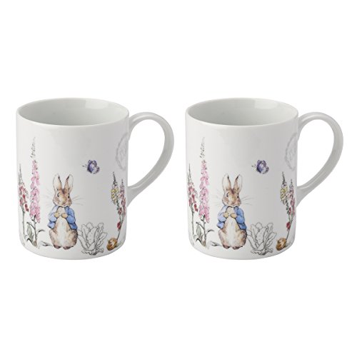 Peter Rabbit Contemporary Design Set of 2 Mugs