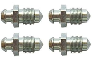 XtemeAuto® BRAKE PIPE NUT FITTINGS metric imperial unf copper pipe brass tubing 3/16 TUBE (Bleed Screw 3/8 UNF (24 TP1))
