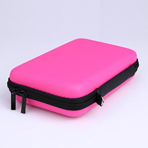 Malloom Bolsa EVA viajes llevar funda organizador 10 cartuchos para Nintendo 3DS LL XL Rosa caliente Malloom Bolsa EVA viajes llevar funda organizador 10 cartuchos para Nintendo 3DS LL XL Rosa caliente