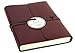 Produktbild Tuscan Notizbuch handgefertigt mit Einband aus recyceltem Italienisches Leder Bordeaux Small, blanko Seiten (17cm x 13cm x 2cm)