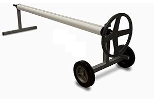 PISCINEO Enrouleur télescopique Piscine enterrée 10x5 pour Bâche Piscine à Bulles