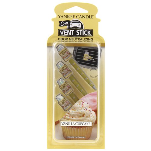Yankee candle 1219549E Autoduft Vent Sticks, Plastik, gelb, 7,6 x 18,9 x 1,7 cm
