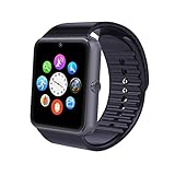 Bluetooth Smart Watch Intelligente Sport Uhr Armbanduhr Fitness Tracker mit Schrittzähler, Schlafanalyse, Bluetooth SmartWatch 1.54 Zoll Touchscreen, Kamera, SMS Facebook Vibration Kompatible