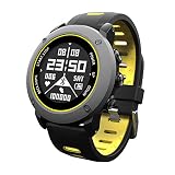 Chenang Sport Smart Watch, Intelligente Uhr, Health & Fitness mit Herzfrequenzmessung Wasserdicht IP68 Fitness Uhr GPS-Laufuhr mit Pulsmesser Blutdruckmesser