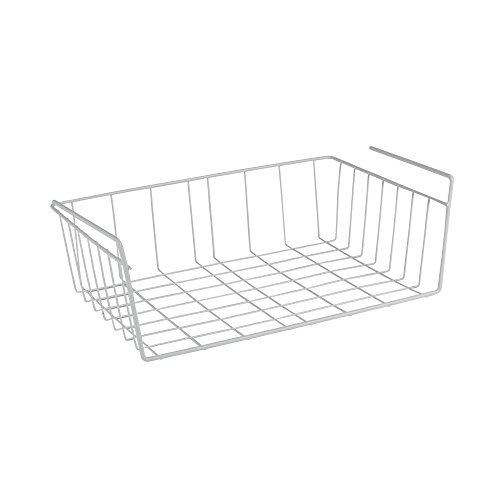 2er Set Metaltex Babette Schrankkorb 40 x 26 x 14 cm, plastifiziert, weiß