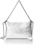  Chicca Borse Damen Cbc34008tar Schultertasche, Silber (Argento), 5x16x25 centimeters