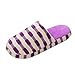 Produktbild VJGOAL Damen Hausschuhe, Männer Damen Grundlegende Round Toe Indoor Home Weiche Winter Paar Schuhe Kunstpelz Warme Flache Hausschuhe Geschenke Violett, 40-41 EU