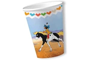 Yakari 8 Becher Kinderparty und Kindergeburtstag von DH-Konzept // Indianer Indianerjunge Sioux Kleiner Donner Pappbecher Partybecher Cups Party Set