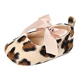  Babyschuhe Longra Baby Kleinkind Mädchen Nette Leopard Print Krippe Schuhe Soft Prewalker Soft Sole Anti-Rutsch Schuhe (11CM 0~6 Monate, Khaki)