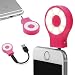 Produktbild Urcover® universal LED Selfie Light Pink | tragbarer Mini Strahler Flash-Light | Foto-Licht Lampe mit Einstellbarer Helligkeit | AUX Anschluss 3,5 mm Klinke | Kamera Smartphone