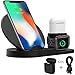 Price comparison product image Wonsidary Charging Stand for iPhone AirPods Apple Watch, Charge Dock Station Charger for Apple Watch Series 4/3/2/1 & AirPods, Wireless Charger for iPhone, Samsung Galaxy, All Qi Enabled Phone