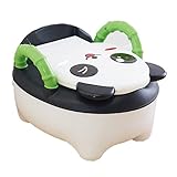 QIANGUANG Abattant Toilette Siège de Toilettes Trainer Pot WC pour Chaise Bébé Enfants Bebe (Noir)