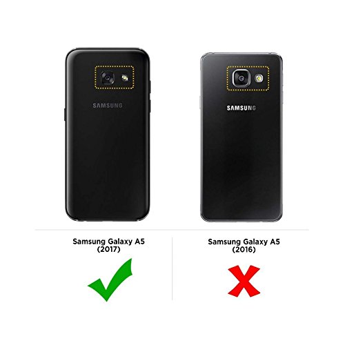 Funda Samsung Galaxy A5 2017   PACK 2 Accesorios Ordica ES     Carcasa Galaxy A5 2017 Anti Golpes Ultra Thin Silicona Transparente   Protector Pantalla Samsung Galaxy A5 2017 Cristal Vidrio Templado Screen Protector Tempered Glass