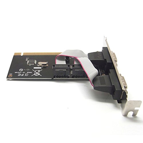 Sienoc Serial I/O Seriell 2-Port PCI Erweiterungs Karte RS232 DSUB 9 Controller - 2