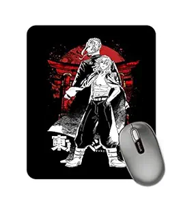 DarkBuck Anime Mouse Pad for Laptop Desktop PC Gaming Mousepads Rubber Base with- Anti Skid (22 cm x 18 cm) Tokyo Revengers Draken Mikey Mousepad