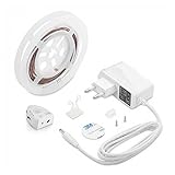 Flujo luminoso 260Lm. Kit Tira Led 2.8 W 260LM 1.2 m Bedlight V-TAC iluminación bordo cama con sensor movimiento PIR Dimmable vt-8067 - SKU 2549 blanco natural 4000 K