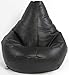 Kids Black Highback Gaming Beanbag Faux Leather Bean Bag Chair