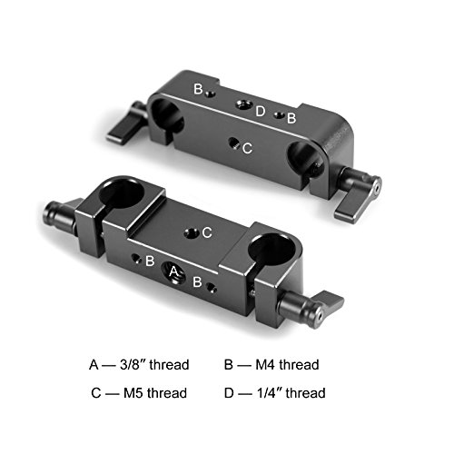 SMALLRIG Cámara 15 mm RailBlock Abrazadera de Varilla - 840