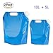 Produktbild buwant blau Folding Trinkwasser-Behälter faltbar Aufbewahrungstasche für Outdoor Camping Wandern Picknick BBQ, 5l- und 10 L
