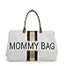 Produktbild erdbeerwoody - Kinder Baby Accessoire Moderne Windeltasche Wickeltasche Babytasche Mommy Bag, 55x30x30cm, perfekt für Das alltägliche Wohl des Neugeborenen Babys, Creme