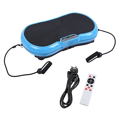 Preisvergleich Produktbild Profi Vibrationsplatte Vibrationstrainer Power Vibro Platte Ganzkörpertraining Ausdauer 200W inkl. Trainingsbänder mit rutschsicherer Trainingsfläche, LCD Display & Fernbedienung