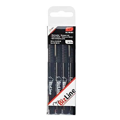 Bizline Marqueurs permanents X4 Noir