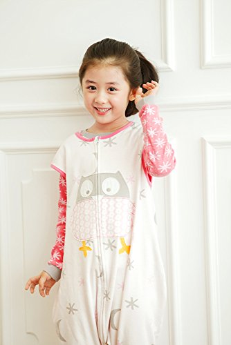 Vaenait Baby Kleinkind Kids 1-7Y Sleep and Play-Blanket Schlafsack Cotton Owl - 4
