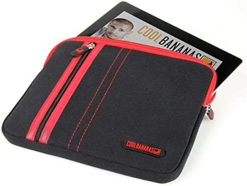 Cool Bananas Rain Suit Stripes Sleeve Case Bag Made From High-Quality Neoprene Material | | Perfect Fit | Easy to Clean | High Protective Case For Ipad red red iPad Pro 9,7