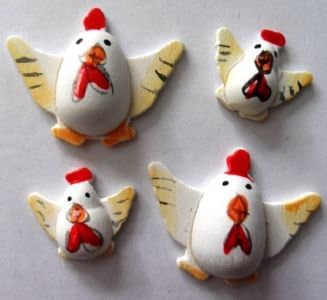 Craft for Occasions, 12 x 3D Wooden Chicks N Chickens - C803