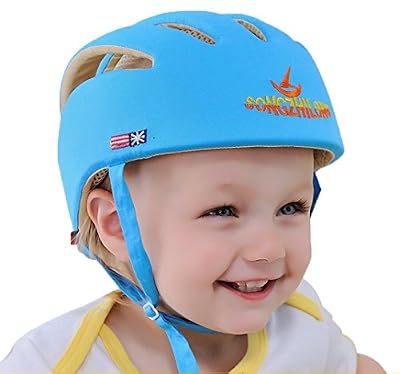 E Support Casque Enfant en coton douce confortable réglable de no Choc Chapeau de protection Bonnet anti collision bébé Sécurité de protection Hat