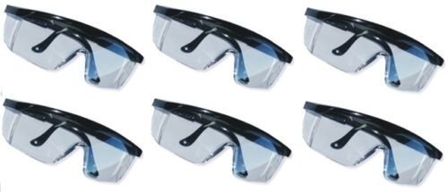 6 Schutzbrillen Brille Seitenschutz Bügel Verstellbar Sicherheitsbrille