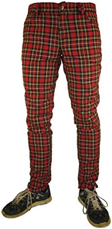 Rock Rag - Tartan Punk Trousers Jeans Slim fit