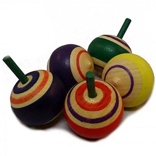 Fridolin 17631  Mini Spin Top in a Box (5-Piece)