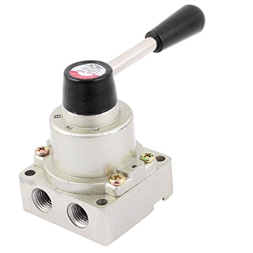 Handhebel-Pneumatik Ventil VH200-02 3-Wege-3 Position 1/4 RC-Anschlüsse - 2