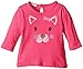 United Colors of Benetton Baby-Girls Animal Face Long Sleeve T-Shirt, Orange (Coral), 6 to 9 months (Manufacturer Size: 68 cms)